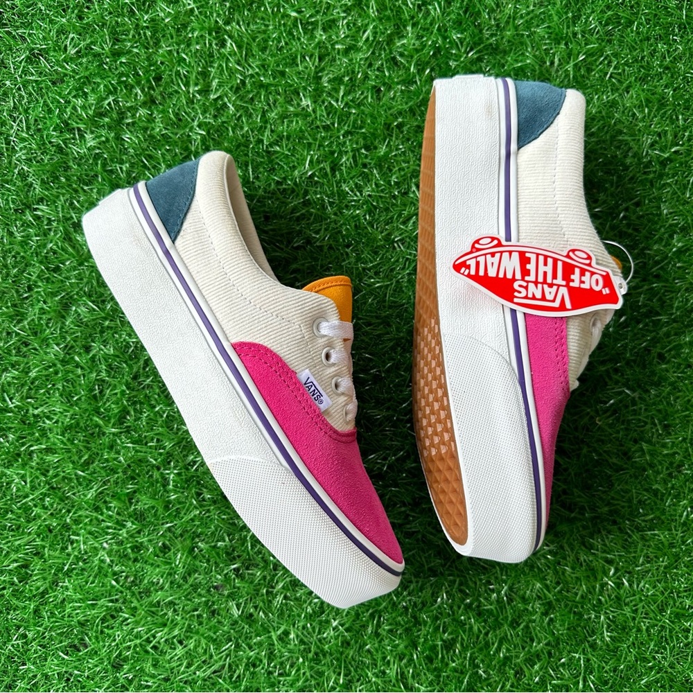 🍀New Vans Era Platform Mini Cord Multi - Picture 6 of 8